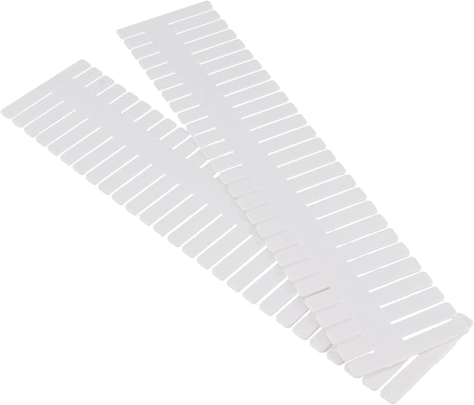 MUKCHAP 72 Pieces DIY Plastic Grid Drawer Organizer, 12.6 Inch Plastic Grid Drawer Dividers, Plastic Adjustable Drawer Divide