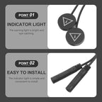 Mobestech Car Blind Spot Monitoring Light with Line-Connected Sensor for Lane Change Assistance and Enhanced Driving Safety E