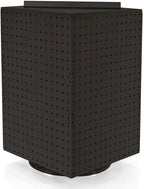 Azar Displays 701414-BLK Rotating Stand, Peg Display Carousel, Four Sided Rack for Jewelry, Accessories, or Crafts, Revolving