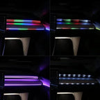 Acrylic Interior Car LED Strip Light APP Control, RGB Symphony Color 18 in 1 570 LEDs Fiber Optic Ambient Lighting Kits, 16 Million Colors Sound Active Function Car Neon Lights (18 in 1)