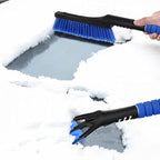 FAVOMOTO 1pc Snow Scraper and Ice Removal Brush Detachable Multi-Function Tool for Snow Removal Telescopic Design for Suvs and Trucks Compact Easy to Store