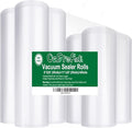 O2frepak 6Pack 8"x20'(3Rolls) and 11"x20' (3Rolls) Rolls Vacuum Sealer Bags Rolls with BPA Free,Heavy Duty Vacuum Sealer Stor