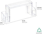 iDesign - 43130 Med+ Plastic High Rise Bathroom Medicine Cabinet Organizer, for Vanity, Prescriptions, Toothbrushes, Toothpas