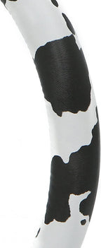 Dotesy Leather Cow Pattern Steering Wheel Cover Protector Cow Print Car Accessories Anti Slip Universal for 36.5-38cm (Black 
