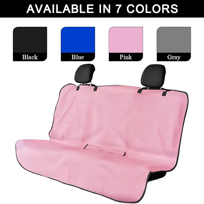 Car Towel Seat Cover, Waterproof Sweating Non-Slip Premium Soft Towel Carseat Protector, Universal Machine Washable Car Truck