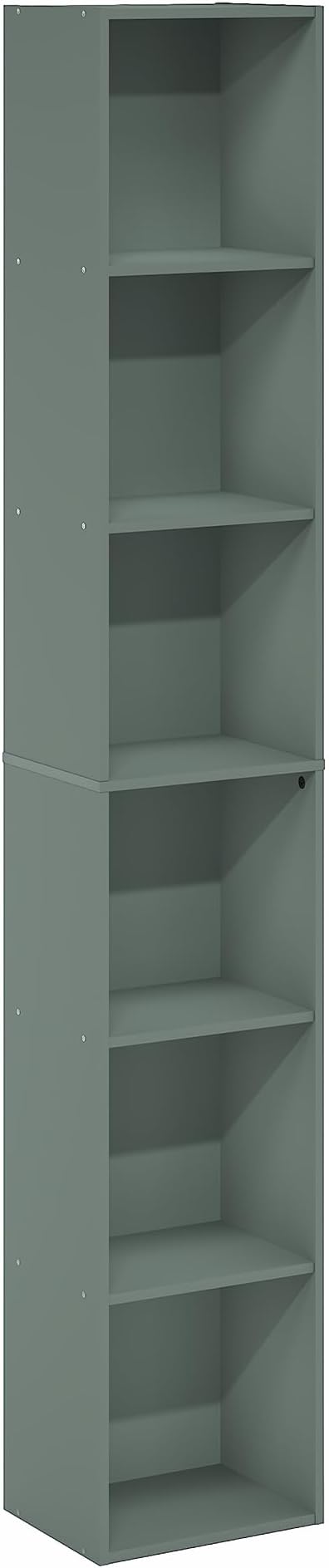 Furinno LUDER Book Shelf, 6-Tier Tall Modern Bookshelf, Bookcase with Open Shelving, Floor Standing Shelves, 9.3 x 12 x 71, f