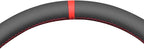 MEWANT Hand Stitch Genuine Leather Steering Wheel Cover for Chevy Silverado 1500 Astro Blazer C/K Kodiak S10 Suburban