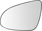 TRQ Driver Side Heated Mirror Glass Compatible with 2012-2014 Toyota Camry SE XLE Hybrid SE Sport
