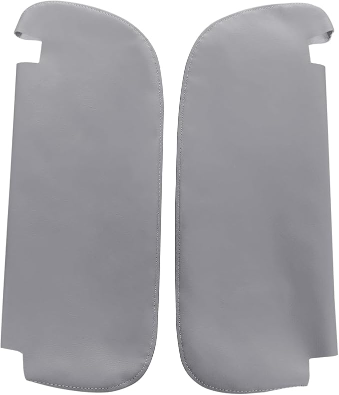 Car Sun Visor Cover Skin Replacement Fits for Dodge Ram 1500 2500 1994-2001 Microfiber Leather, Gray
