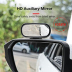 Blind Spot Car Mirror Rectangular, Adjustable Blindspot Convex Wide Angle Side Rearview Mirror for Cars Trucks SUV
