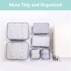 Packing cubes for Travel, CALACH Luggage Organizer Bags 6 Set Packing Cubes for Suitcases Travel Essentials for Carry on Mesh
