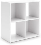 Signature Design by Ashley Onita Contemporary 4 Cube Organizer for Storage, Fits 10.5" by 10.5" by 11" H Storage Bins, Wood, 
