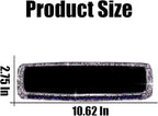 AUCELI Car Rear View Mirror, Bling Rhinestone Interior Rear View Mirror with HD Glass, Wide Angle Clip-On Rearview Mirror with Glitter Crystal Diamond, Car Decoration Accessories for Women (Purple)