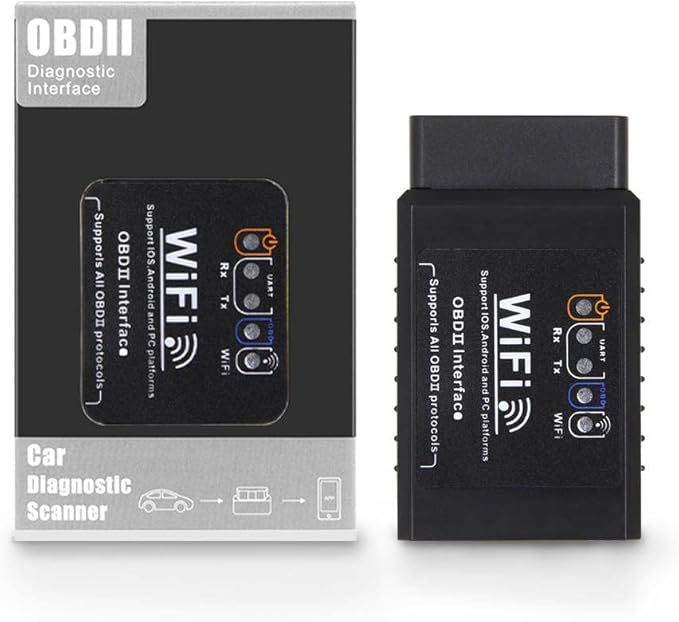 WiFi ELM327 OBD2 Adapter WiFi ELM 327 OBD2 Scanner for Android iOS iPhone OBDii Car Scanner Code Reader Connector Dongle OBD