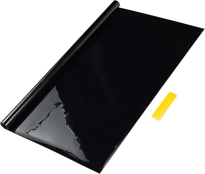 Motoforti Nano Ceramic Car Window Tint Film VLT 4% IRR 12% UVR 99% Black 14.76 ft x 35.43 Inch Privacy Film 2mil PET 1 Pc