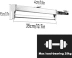 Mount Pull-Out Wardrobe Clothes Rail,Extendable Clothes Rail with Sliding Track,Closet Organizer Rack for Pants/Coat/Scarves 