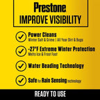 Prestone AS658 Deluxe 2-in-1 Windshield Washer Fluid, 1 Gallon, Pack of 6