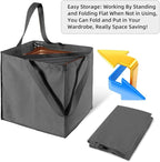 Clothes Hanger Organizer Holder for Space Saving, Fresheracc Hanger Triangle Storage Bag with Handles for Closet Tidier Laund