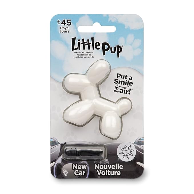 Little Pup 96601 New Car Scent Car Air Freshener Clip Provides Long-Lasting Freshness in a Compact Design, Fights Odors for u