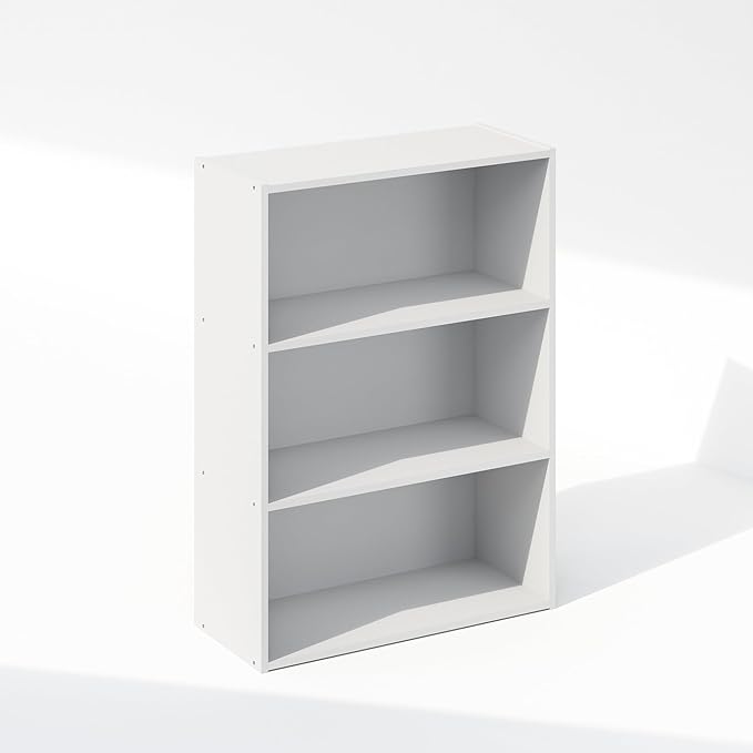 Furinno Reed Closet Organizers and Storage, 3-Tier Reversible Closet Shelves, Closet Organization Shelf, 9.7 x 23.7 x 31.5, f