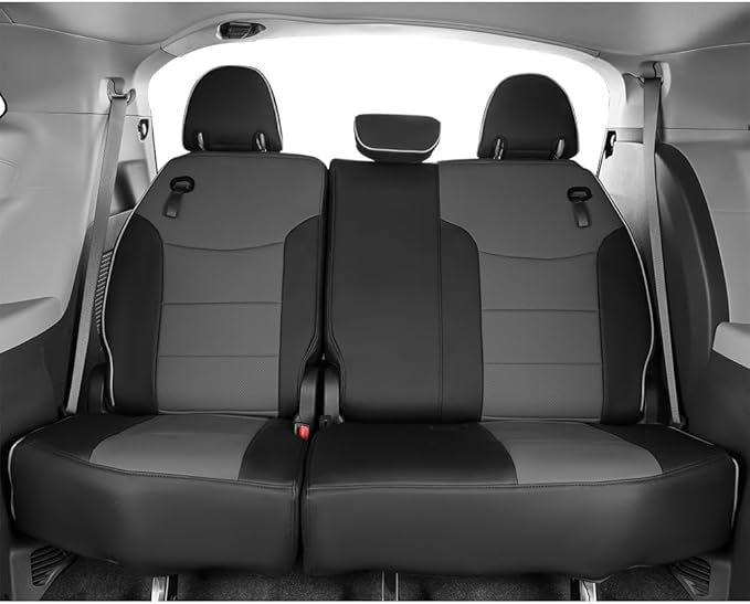 EKR Sienna Seat Covers for 2021-2026 Toyota Sienna XLE,XSE,Limited,Platinum,7 Seats,2nd Row Captain Chairs W/NO Legrest,Seat 