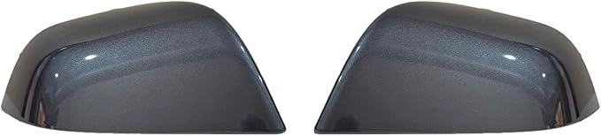 Compatible with Tesla Model 3 Side Mirror Cover Replacement 2017 2018 2019 2020 2021 2022 2023 2024, Left & Right Side Rearview Mirror Cover Cap for Model 3 Accessories(Silver) 2pcs