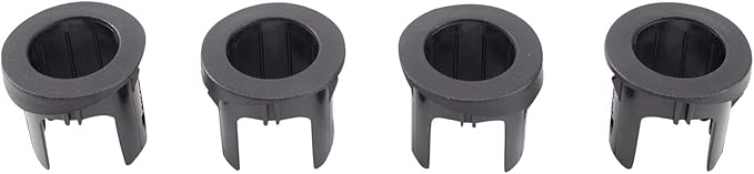 TRQ Rear Parking Assist Sensor Bezel Set Compatible with 2015-2020 Ford F-150