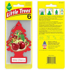 LITTLE TREES Car Air Freshener | Hanging Tree Provides Long Lasting Scent for Auto and Home | 24 Air Fresheners |Wild Cherry
