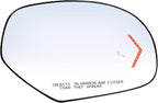 Passenger Side Replacement Mirror Glass - compatible with Cadillac, GMC & CHEVY vehicles - 2009-2014 Escalade/Yukon/Tahoe, Blind Spot Detection, w/o Auto Dimming, 20778441