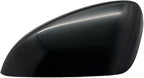A-Premium Driver Side Rearview Mirror Cover Cap - Compatible with Mazda 3 2014 2015 2016 2017 2018 Sedan - Smooth Black, Built in Japan