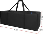 COOLBEBE 42" Sports Duffle Bag - 150L Extra Large Travel Duffel Luggage Bag with Upgrade Zipper, Sturdy & Water Resistant, Black