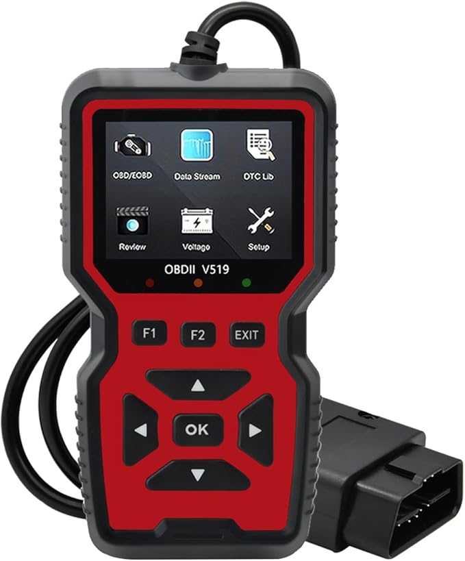 2025 New OBD2 Scanner Diagnostic Tool - Check Engine Light Code Reader with Reset, Battery Voltage Tester, Modes 6 & 8,