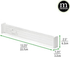 mDesign Expandable Dresser Drawer Divider with Foam Ends, Drawer Divider Locks in Place, Separators for Clothing and Accessor