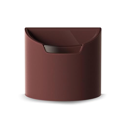 Leakproof Car Trash Can,Mini Car Trash Bin for SUV and Truck,Small Removable Liner Garbage Can,Waterproof Automotive Trash Can for Vehicle,Home,Office,Multipurpose,Easy to Clean (Wine Red)