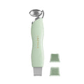 3-in-1 Ice Roller for Face & Eyes – Cooling Facial Roller, Pore Cleansing Tool with 2 Silicone Brushes, Stainless Steel Roller for Puffiness & Pores (Green)