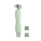 3-in-1 Ice Roller for Face & Eyes – Cooling Facial Roller, Pore Cleansing Tool with 2 Silicone Brushes, Stainless Steel Roller for Puffiness & Pores (Green)