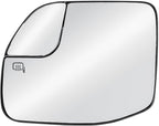 Replacement Driver Left Side Door Mirror Glass Heated with Back Plate and Blind Spot Glass for 2022-2025 Ford Maverick Bronco Sport