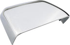 Chrome Tow Mirror Cover Cap | For 2017-2024 F250 F350 F450 F550 Super Duty Side by Side Accessories | LH Left Driver Side Exterior Plastic Rearview Top Half Door Mirror Cover
