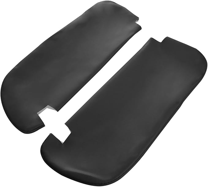 Car Sun Visor Cover Replacement Fits for Dodge Ram 1500 2500 1994-2001 Vinyl Leather, Black