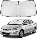 Windshield Sun Shade for Hyundai Elantra 2011-2016 Sunshade Front Window Shade Custom Fit Elantra Accessories Sun Visor Foldable Shade Blocks UV Rays Accessories