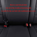 EKR Custom Fit Tacoma Leather Car Seat Covers for Select Toyota Tacoma 2012 2013 2014 2015 (Regular Seats) - Full Set,Leather