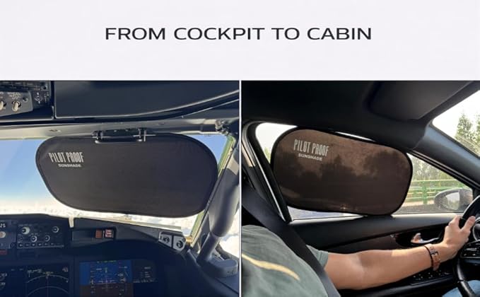 Blackout Light Car Window Sunshades – 4 Pack – Heat-Activated Grip – No Static Cling – 20” x 12” Universal Fit – Includes Storage Pouch