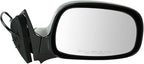 TRQ 2 Piece Driver and Passenger Side Mirror Assembly Set Electric Adjustment Heated No Memory Black Compatible with 2002-200