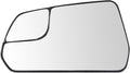 TRQ Driver Side Mirror Glass Snap On Clear Plastic Compatible with 2015-2020 Ford Mustang FO1324219