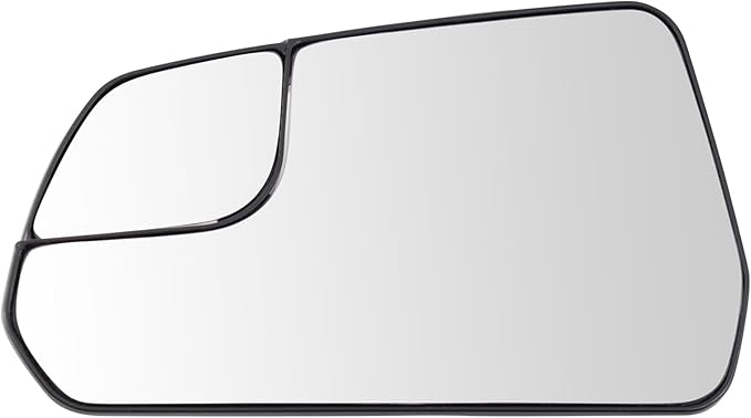 TRQ Driver Side Mirror Glass Snap On Clear Plastic Compatible with 2015-2020 Ford Mustang FO1324219