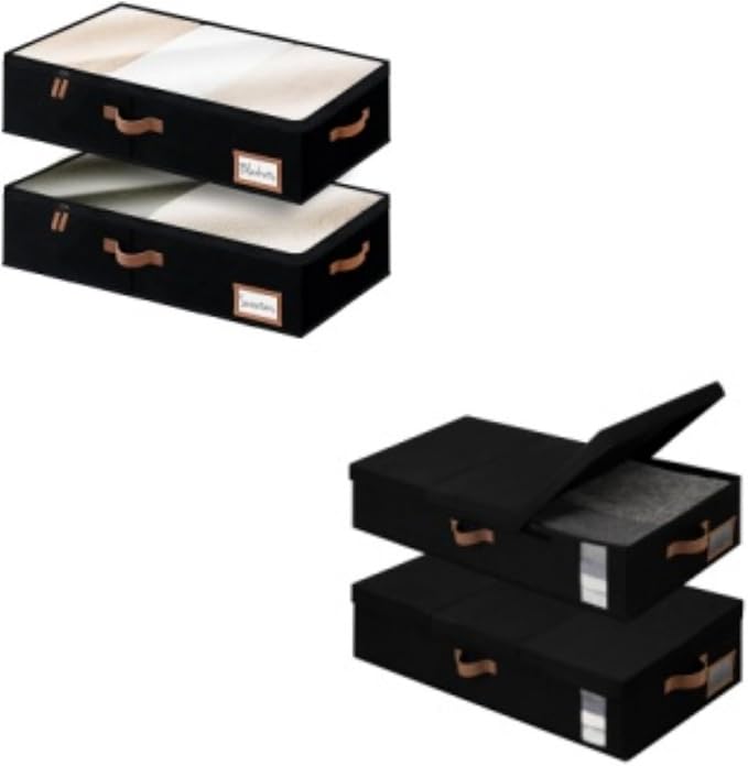 StorageWorks Underbed Storage Bins with Under Bed Storage with Lid