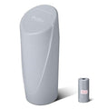 Car Trash Can Bin with Lid - Car Garbage Can Cup Holder - Grey Mini Leakproof Vehicle Garbage Bin with 40pcs Trash Bags-Automotive Organizers and Storage for Front Back Seat Accessories