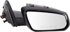 TRQ Driver & Passenger Side Power Mirror Set Paint to Match Caps Textured Black Compatible with 2010 Ford Mustang FO1320402 F