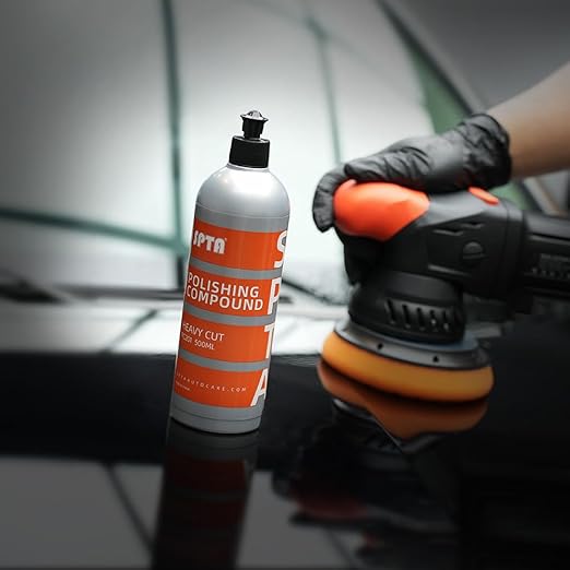 Heavy Cut Polishing Compound, SPTA 16.91oz (500ml) Polishing Compound Car Scratch & Swirl Remover Rubbing Compound & Coarse Polish Buffing Compound Swirl Remover for Cars Automotive Paint Correction