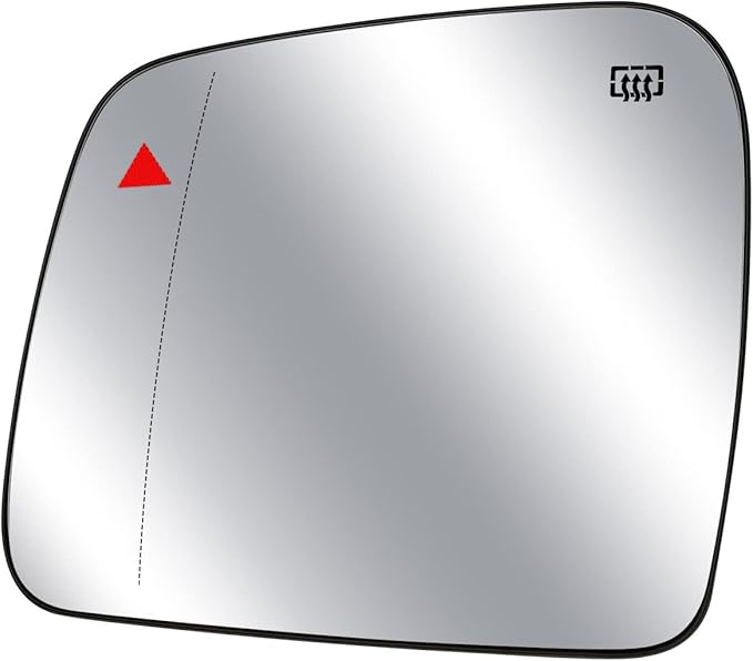 Driver Side Mirror Glass Heated With Blind Spot Detection & Power Heated Fit for Jeep Grand Cherokee Dodge Durango 2011-2021, Left Rearview Mirror Lens with Holder
